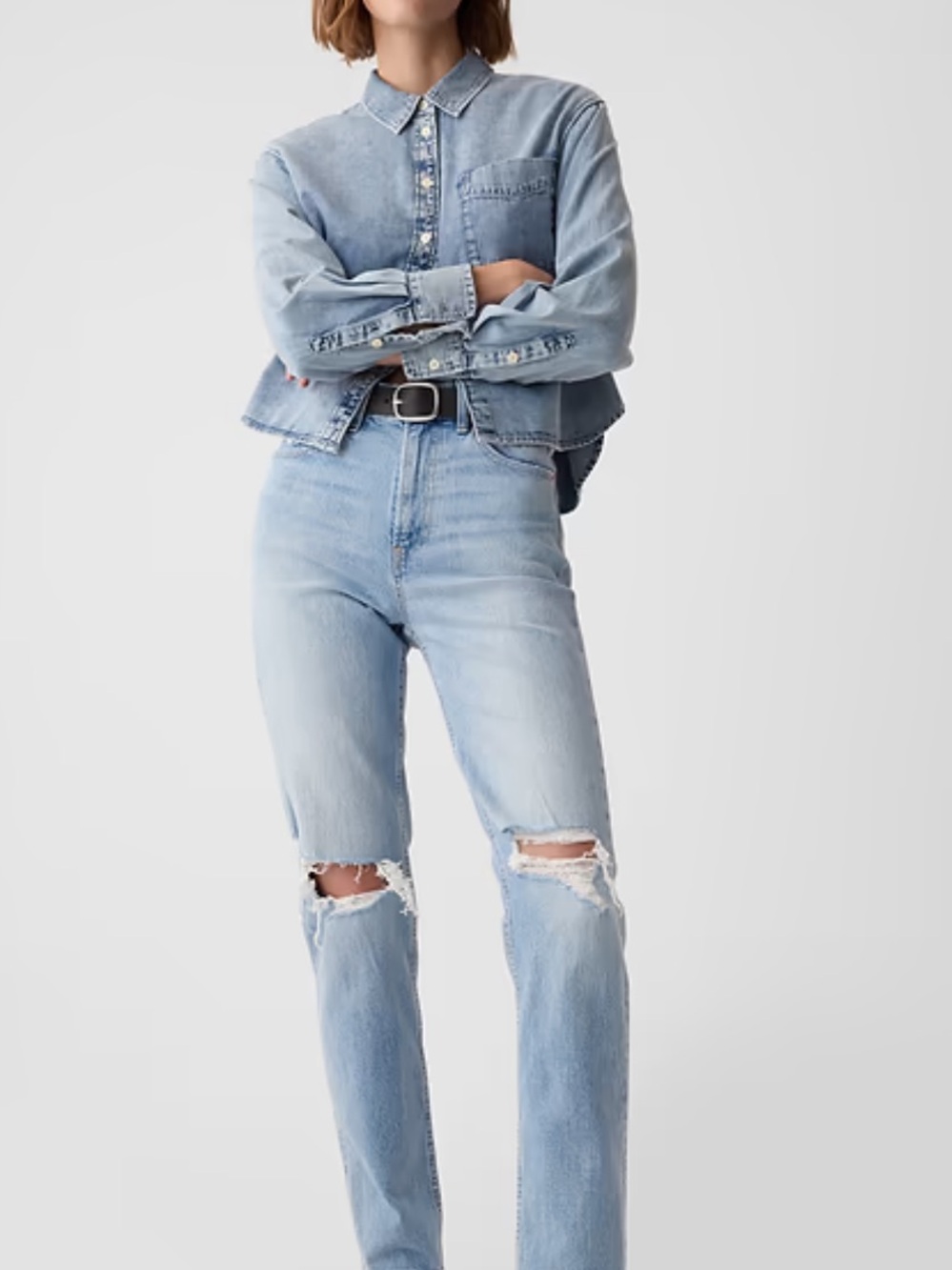 GAP CHEEKY STRAIGHT HIGH RISE size 28